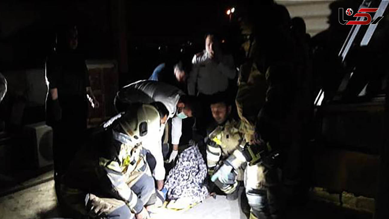 سقوط زن جوان تهرانی از  ارتفاع 11 متری / معجزه نجات در بامداد امروز + عکس