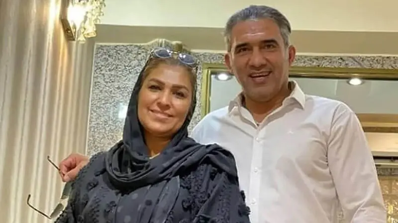 احمدرضا عابدزاده و همسرش