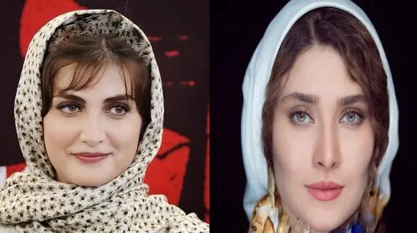 عکس ها /  تیپ و استایل جذاب و قهقهه های الناز ملک و ساناز سعیدی در جشنواره فیلم فجر /  ژست های صمیمیمی فریبا و سیمای زخم کاری