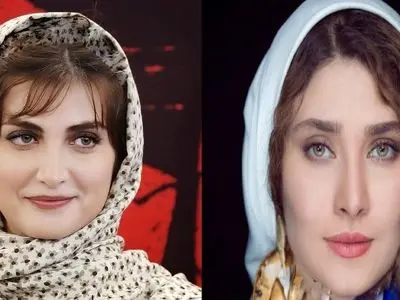 عکس ها /  تیپ و استایل جذاب و قهقهه های الناز ملک و ساناز سعیدی در جشنواره فیلم فجر /  ژست های صمیمیمی فریبا و سیمای زخم کاری