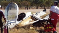 سقوط هواپیما  در فرودگاه گلبهار چناران + عکس  
