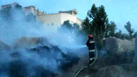 آتش سوزی انبار ذخیره سفال‌های گندم در اصفهان 
