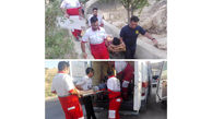 نجات مرد 42 ساله از مرگ حتمی پس از سقوط از ارتفاعات فارس + عکس