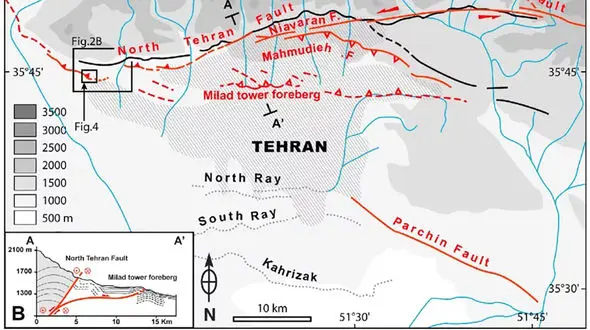 گسل ایوانکی کجای تهران قرار دارد ! / لرزش ویرانگر تهران از افسریه کلید می خورد !