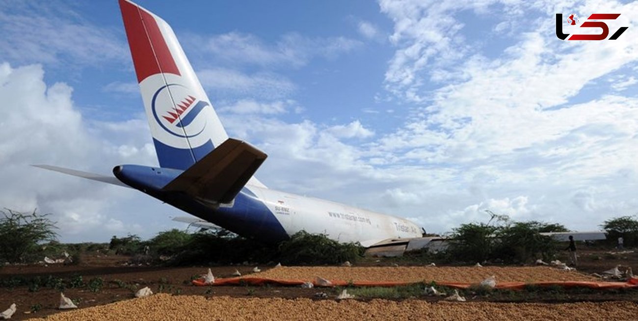 سقوط هواپیمای باری و سانحه در فرودگاه بین‌المللی سومالی 