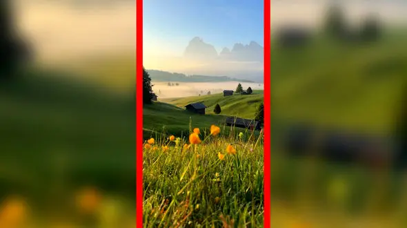 فیلم منظره خیره‌کننده دولومیت ایتالیا