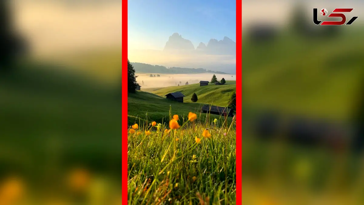 فیلم منظره خیره‌کننده دولومیت ایتالیا