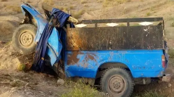 مرگ تلخ و همزمان پدر و پسر در نیسان آبی مچاله شده + جزییات