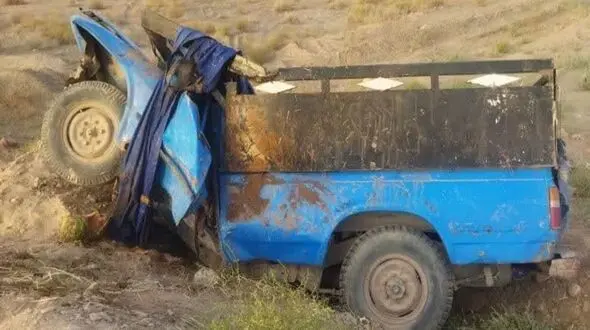 مرگ تلخ و همزمان پدر و پسر در نیسان آبی مچاله شده + جزییات