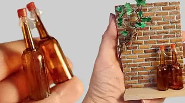 به همین سادگی شیشه های مینیاتوری بسازید + فیلم