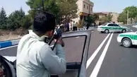 فیلم صحنه تعقیب و گریز پلسی سارق پراید سوار در اتوبان امام علی تهران 