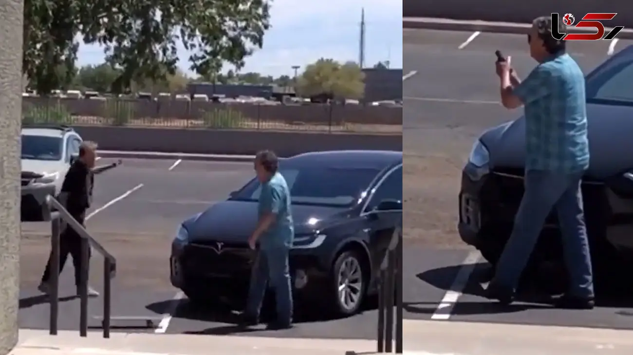 ببینید / مرد جوان به سمت یک اسکیت‌ برد سوار اسلحه کشید + فیلم