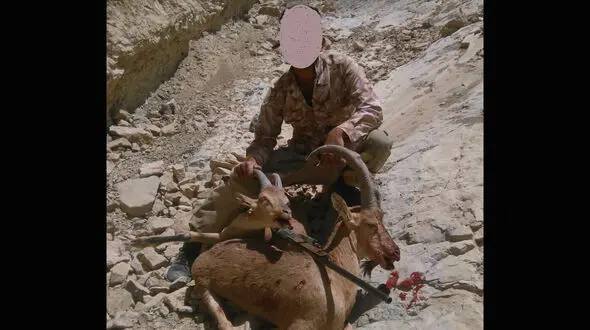 عکس یادگاری شکارچی بی رحم را در سمنان به دام انداخت + عکس 
