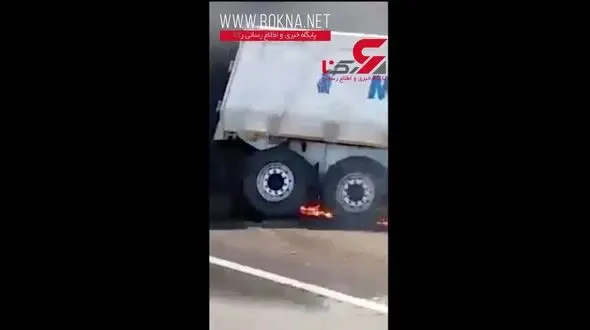 فیلم وحشتناک از زنده زنده سوختن 4 مسافر در بندرعباس ! / مردم فقط تماشا می کردند ! + جزییات 