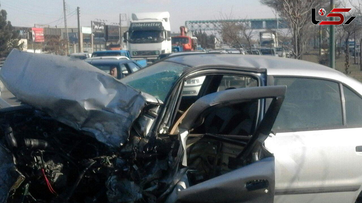 وحشت 7 زن و مرد در تصادف هولناک سمند در جاده کرمان