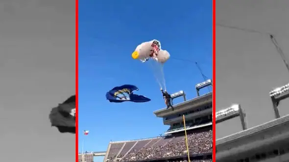 فیلم حادثه شوکه کننده پیش از بازی فوتبال آمریکایی