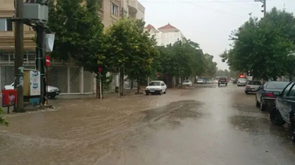 سیل و طوفان شدید در گرگان+ تصاویر
