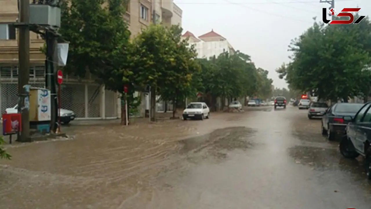 سیل و طوفان شدید در گرگان+ تصاویر
