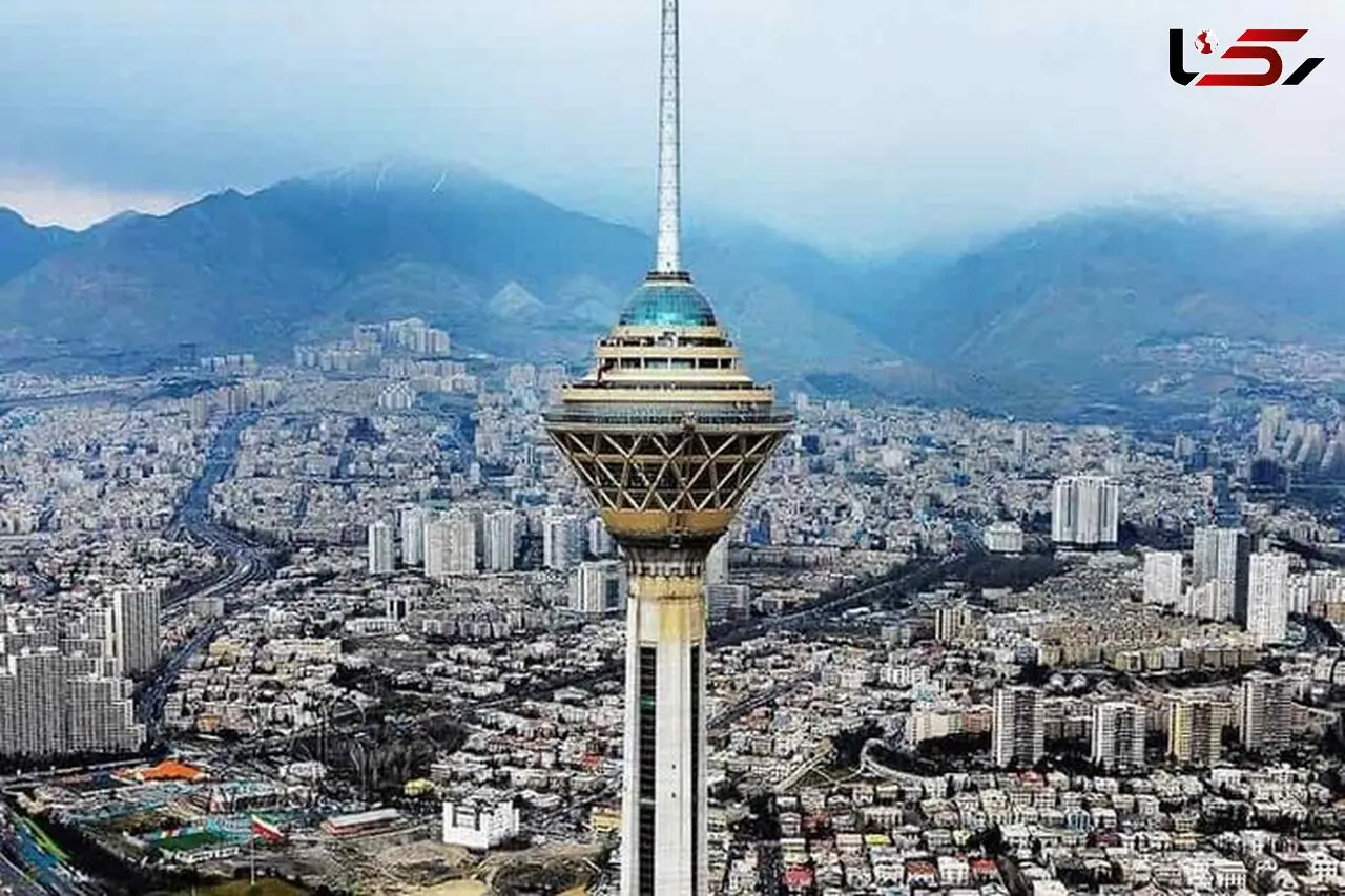 برج میلاد هم از آلودگی هوا به سرفه افتاد ! + فیلم