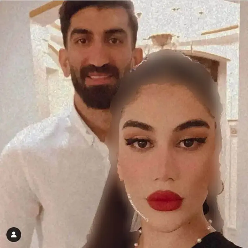 علیرضا بیرانوند و همسرش