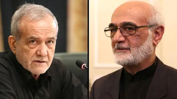 معاون نظارت و حسابرسی دفتر مقام معظم رهبری با پزشکیان دیدار کرد 