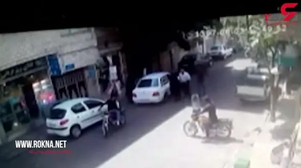 مراقب تصادف های ساختگی دزدان باشید + فیلم