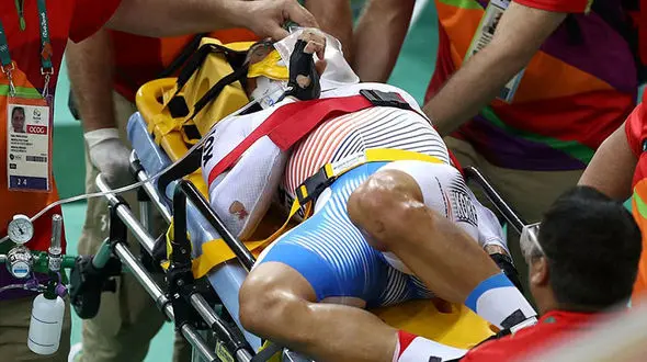 فیلم تصادف شدید 3 دوچرخه سوار بدشانس در  مسابقه ریو 2016+تصاویر