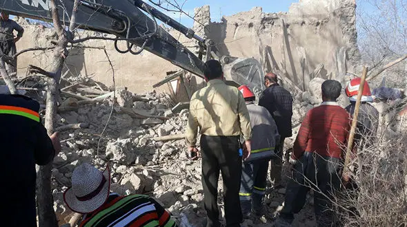 ریزش خانه باغ در شهرستان بناب جان دو نفر را گرفت