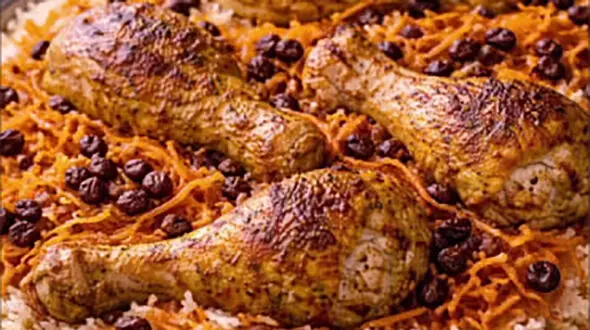 آموزش غذای عربی  بوخاری دجاج + فیلم