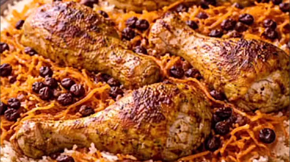 آموزش غذای عربی  بوخاری دجاج + فیلم