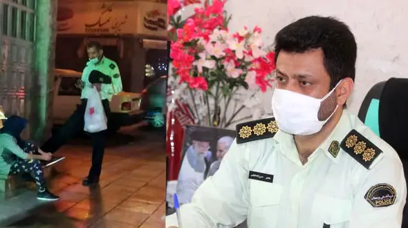 پلیس مهربان در دماوند کیست؟! / خرید کفش برای کودک کار + عکس