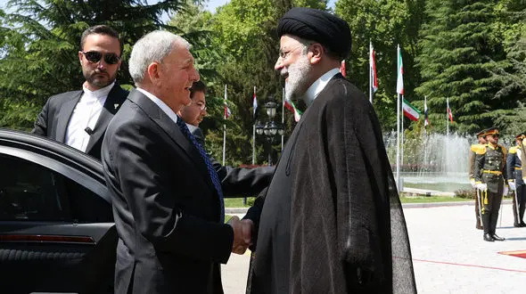 استقبال رسمی رئیسی از رئیس جمهور عراق