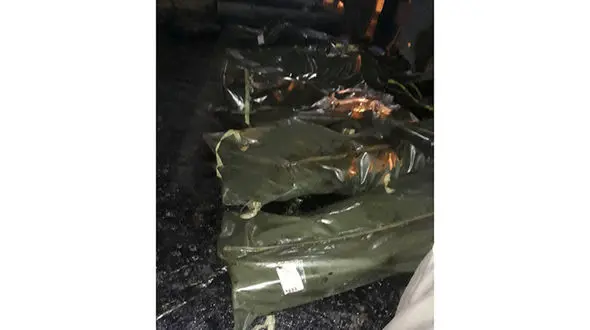 عکسی دلخراش از اجساد سرنشینان حادثه اتوبوس سنندج