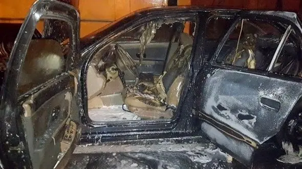 افراد ناشناس سمند را آتش زدند