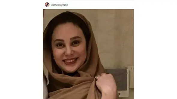 قیافه شاداب و خندان «آرام جعفری»