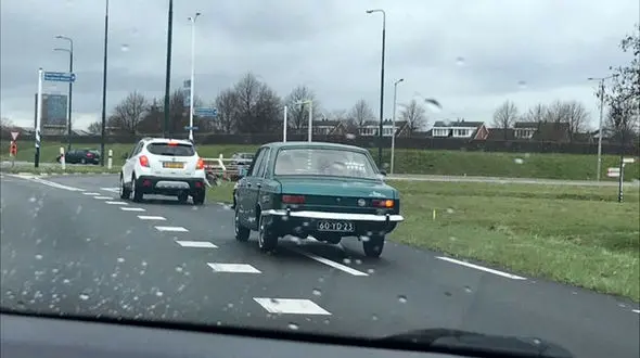 جولان پیکان ایرانی در جاده بارانی هلند + عکس