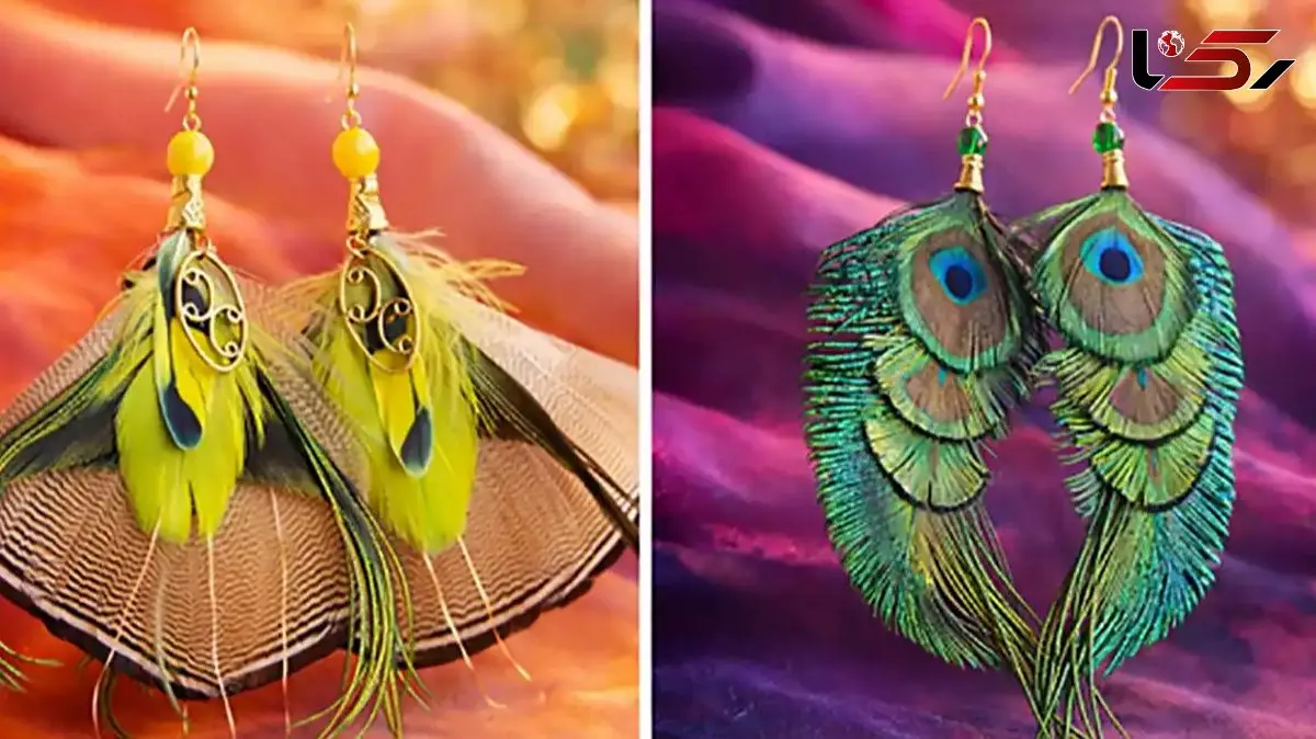 زیبایی بی مانند با گوشواره پر طاووس؛ انتخابی برای خاص پسندان + 15 ایده شیک