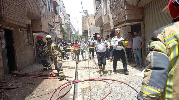 آتش سوزی مرگبار در کارگاه نجاری مرتضی گرد