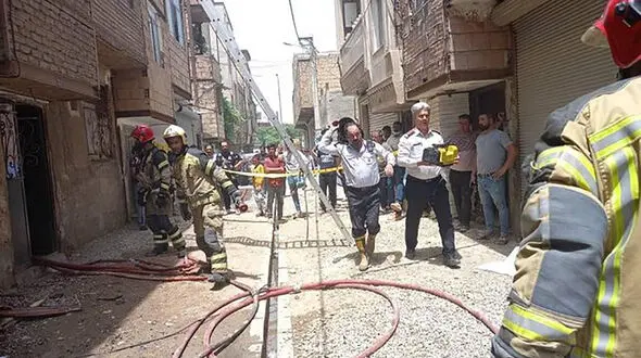 آتش سوزی مرگبار در کارگاه نجاری مرتضی گرد