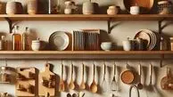 مدل چیدمان آشپزخانه با وسایل چوبی؛ ایده‌ های شیک و کاربردی
