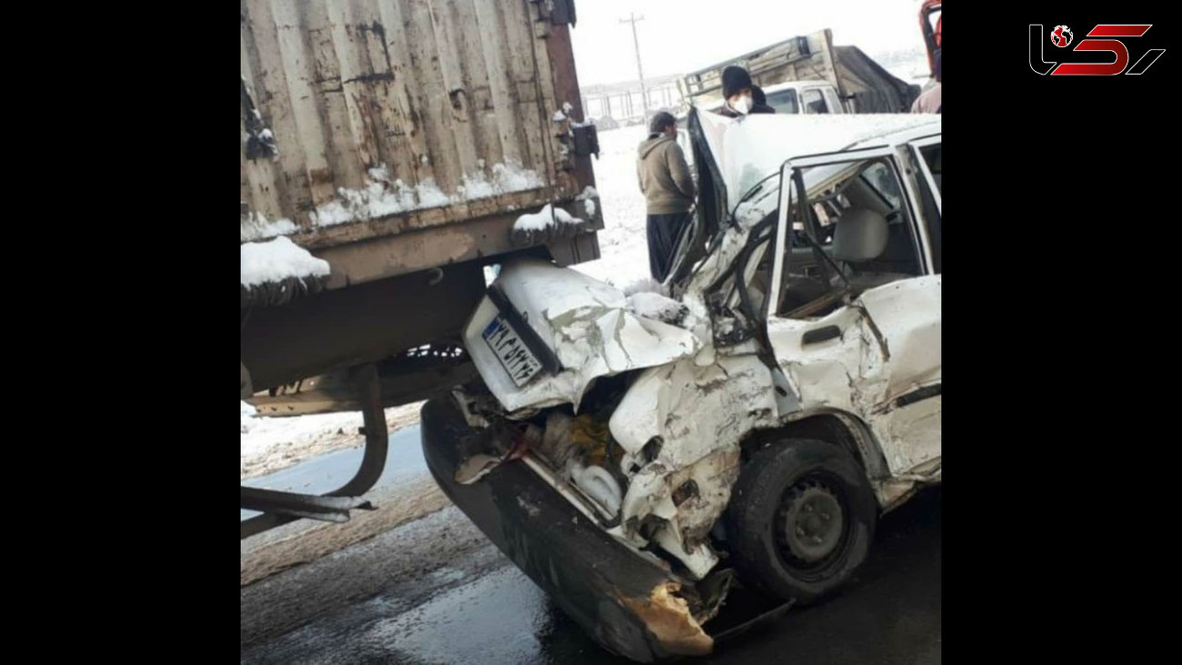 عجیب ترین عکس ها از تصادف 30 خودرو و کامیون در مشهد