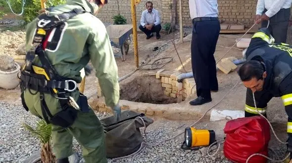  برق گرفتگی مرگبار یک مرد در قعر چاه+ عکس