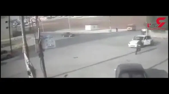 ترمز بریدن وحشتناک خودرو+فیلم