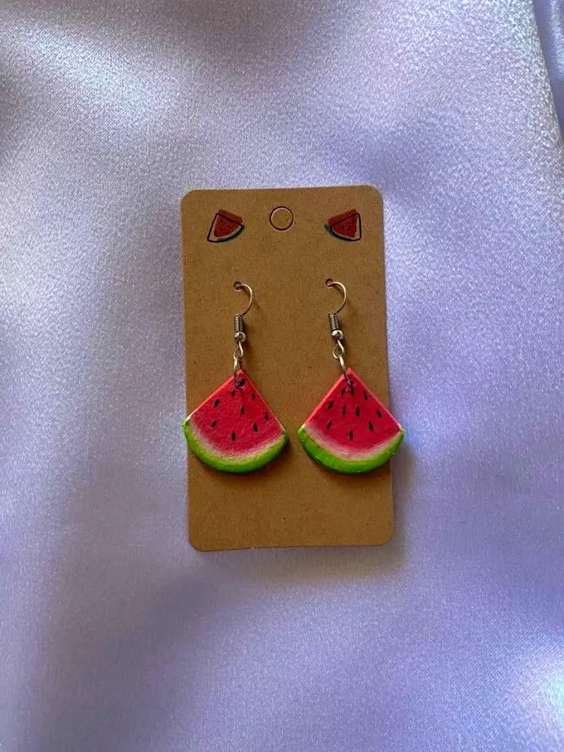 گوشواره یلدایی | 25 گوشواره یلدایی از انار تا هندوانه طلا یا بدلی و کاموایی برای شب چله عروس