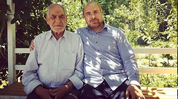 اولین عکس از قالیباف و پدرش کنار هم 