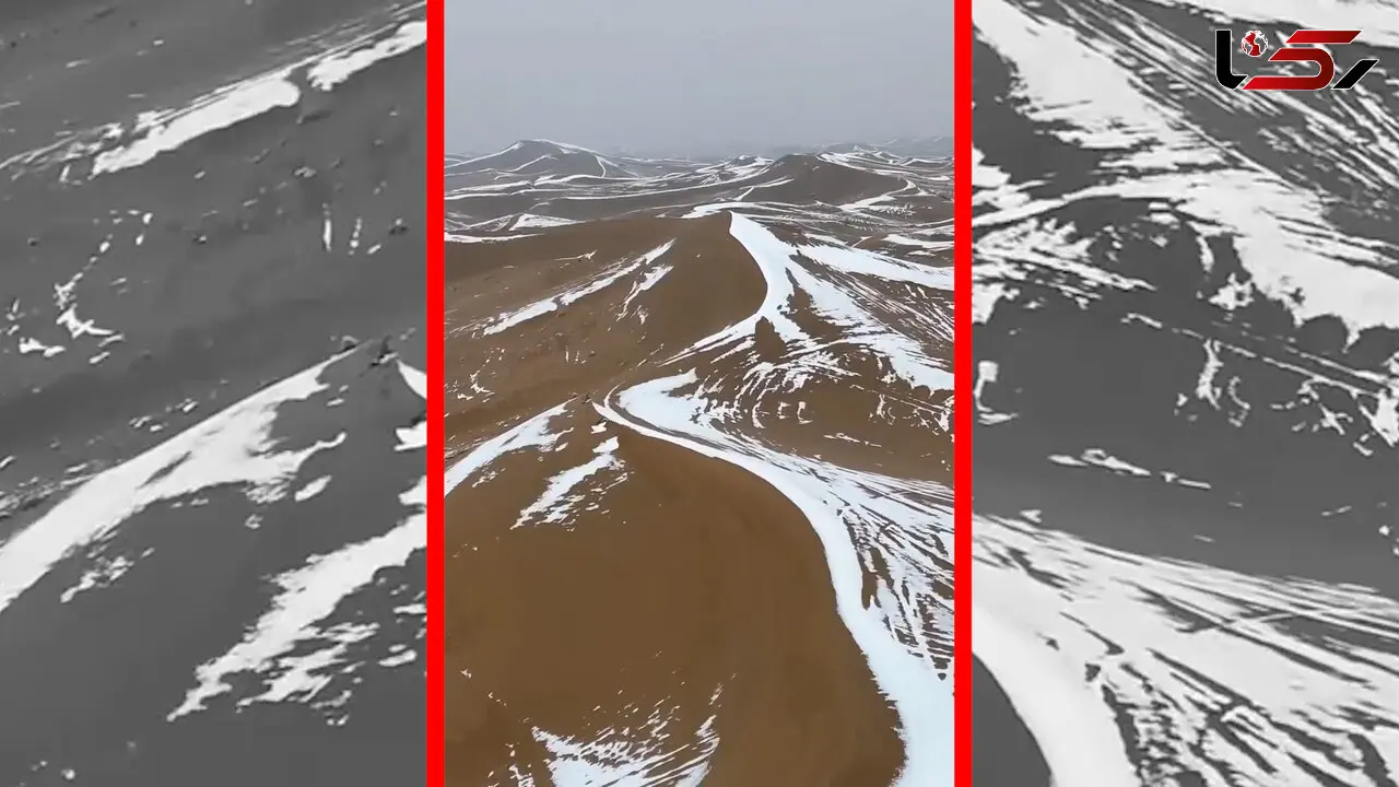 فیلم مناظر رویایی کویر برفی ورزنه