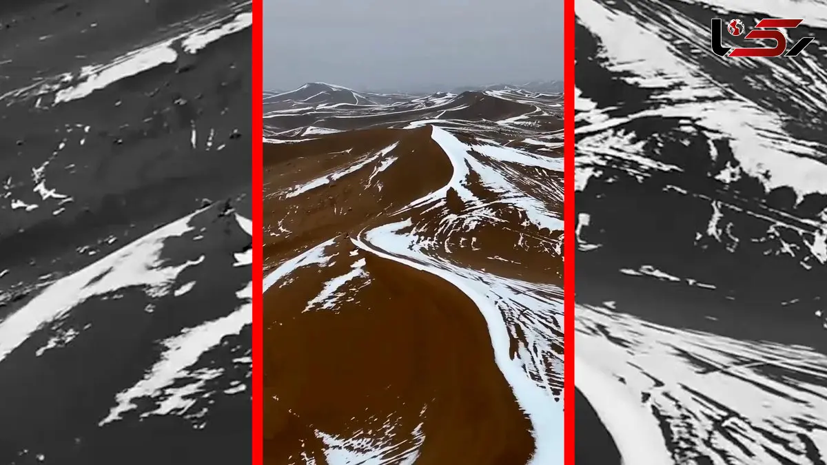 فیلم مناظر رویایی کویر برفی ورزنه