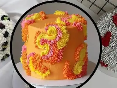 هنر تافتینگ روی کیک تولد؛ ترکیب زیبایی و طعم در یک قاب