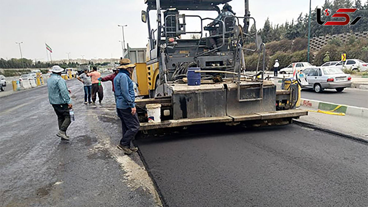 پیشرفت عملیات بهسازی مسیرهای کندروی بزرگراه آزادگان