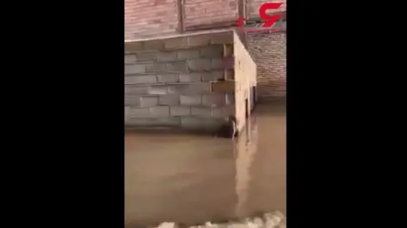 هم اکنون ارتفاع آب در آق قلا+فیلم